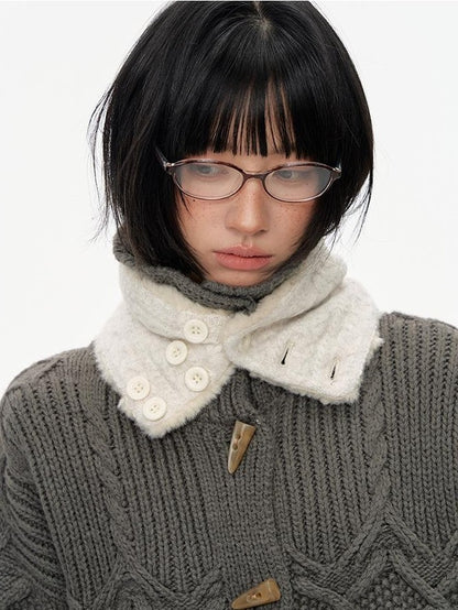 NAPSNAPS Reversible Knit Fleece Lined Retro Women&