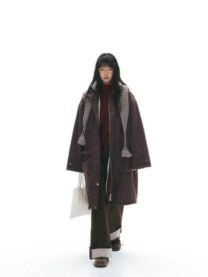 NAPSNAPS Reversible Shearling Stand Collar Women&