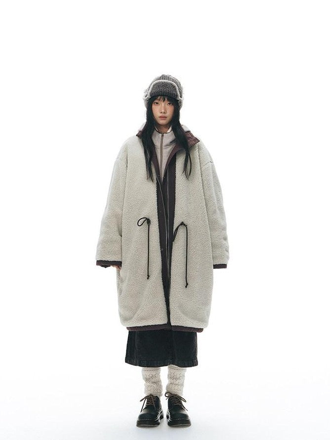NAPSNAPS Reversible Shearling Stand Collar Women&