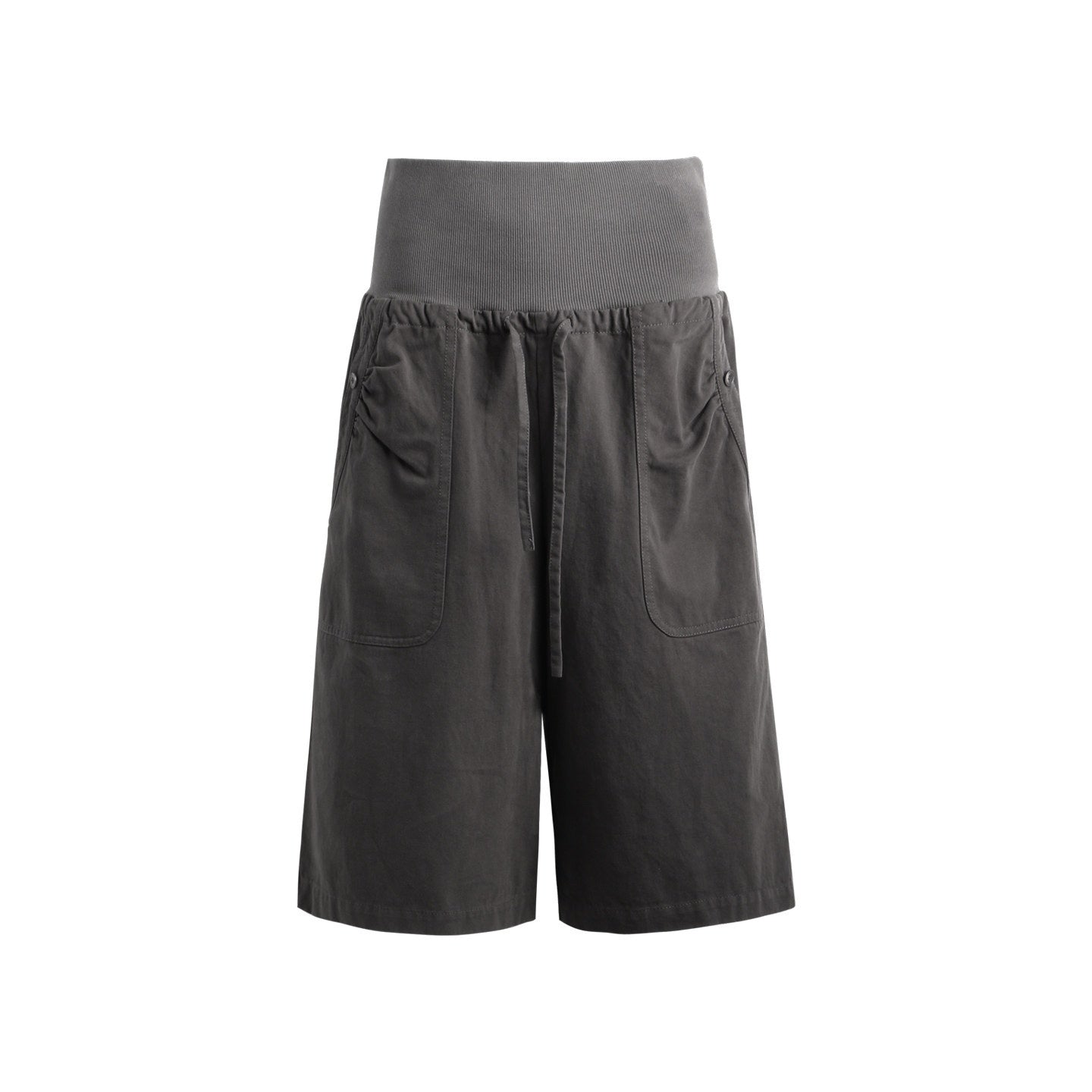 NAPSNAPS_Ribbed_Drawstring_Waist_Cargo_Pocket_Straight_Women&