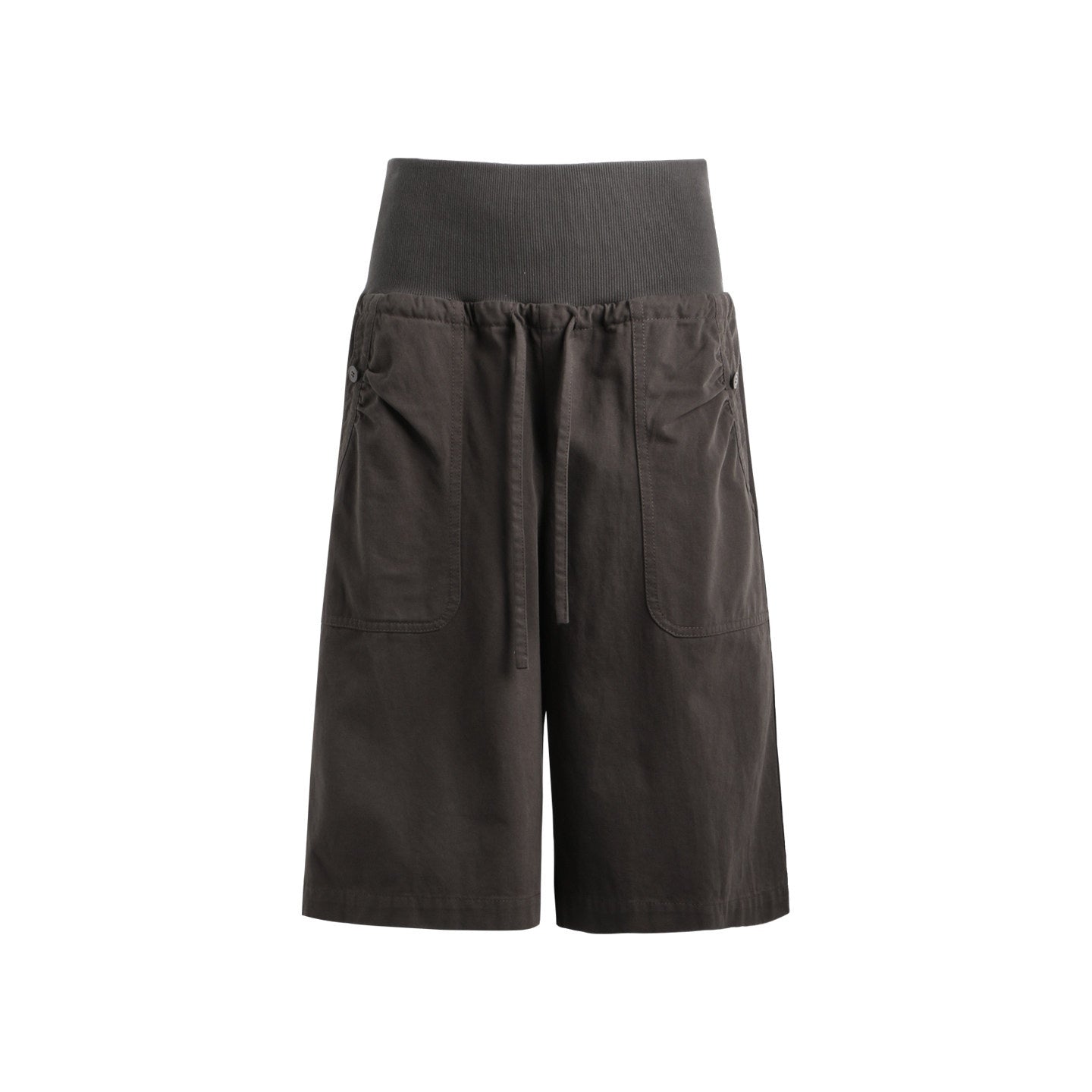 NAPSNAPS_Ribbed_Drawstring_Waist_Cargo_Pocket_Straight_Women&