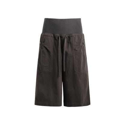 NAPSNAPS_Ribbed_Drawstring_Waist_Cargo_Pocket_Straight_Women&