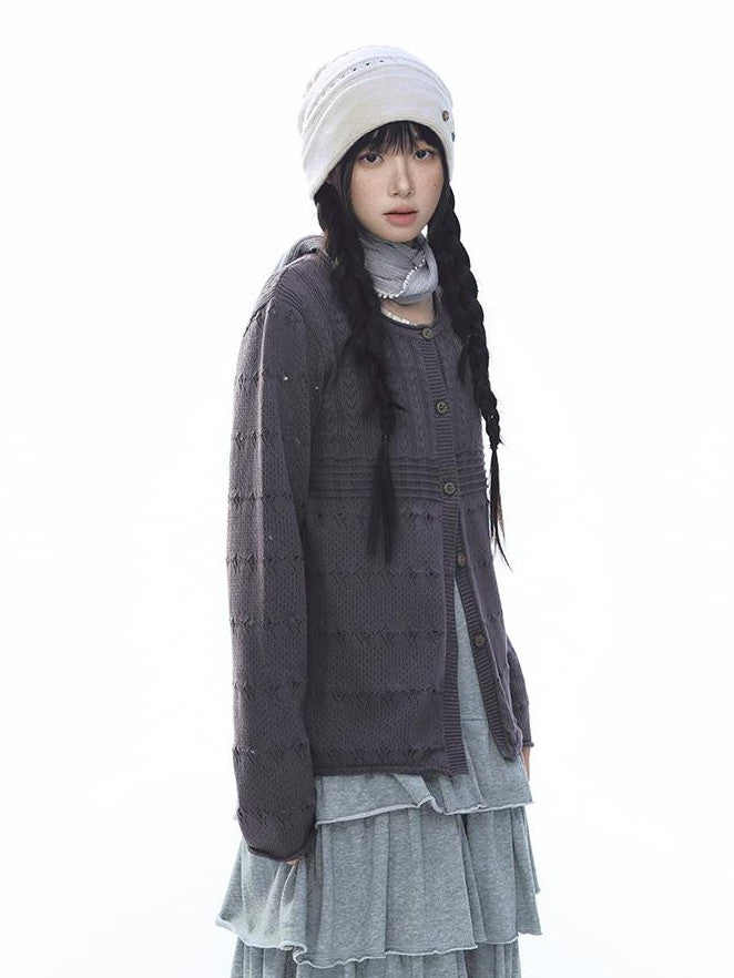 NAPSNAPS Rolled Edge Jacquard Geometric Women&