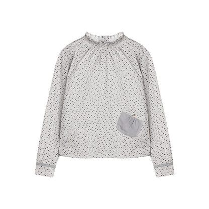 NAPSNAPS_Ruched_Floral_Print_Stand_Collar_Long_Sleeve_Cotton_Women&