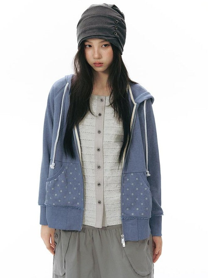 NAPSNAPS Ruched Side Seam Button Slouchy Adjustable Women&