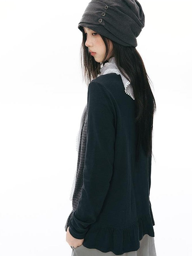 NAPSNAPS Ruched Side Seam Button Slouchy Adjustable Women&