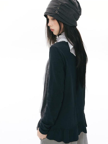 NAPSNAPS Ruched Side Seam Button Slouchy Adjustable Women&