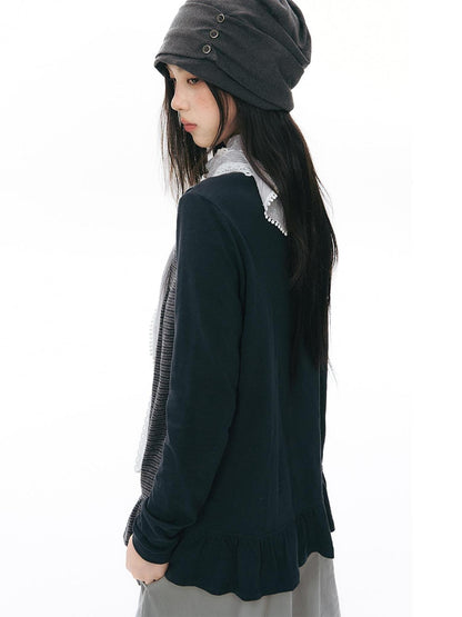 NAPSNAPS Ruched Side Seam Button Slouchy Adjustable Women&
