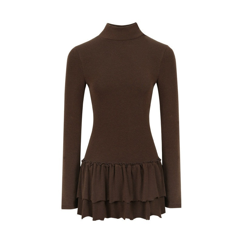 NAPSNAPS_Ruffle_Hem_Pleated_Slim_Fit_Turtleneck_Women&