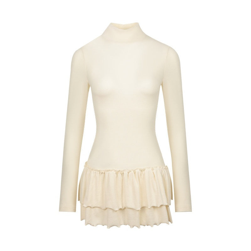 NAPSNAPS_Ruffle_Hem_Pleated_Slim_Fit_Turtleneck_Women&