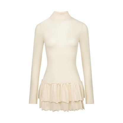 NAPSNAPS_Ruffle_Hem_Pleated_Slim_Fit_Turtleneck_Women&