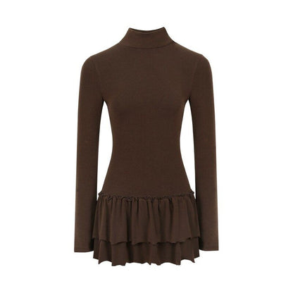 NAPSNAPS_Ruffle_Hem_Pleated_Slim_Fit_Turtleneck_Women&