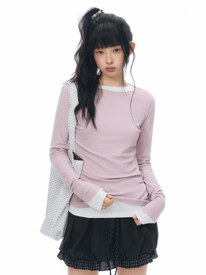 NAPSNAPS Slim Fit Decorative Button Layered Knitted Women&