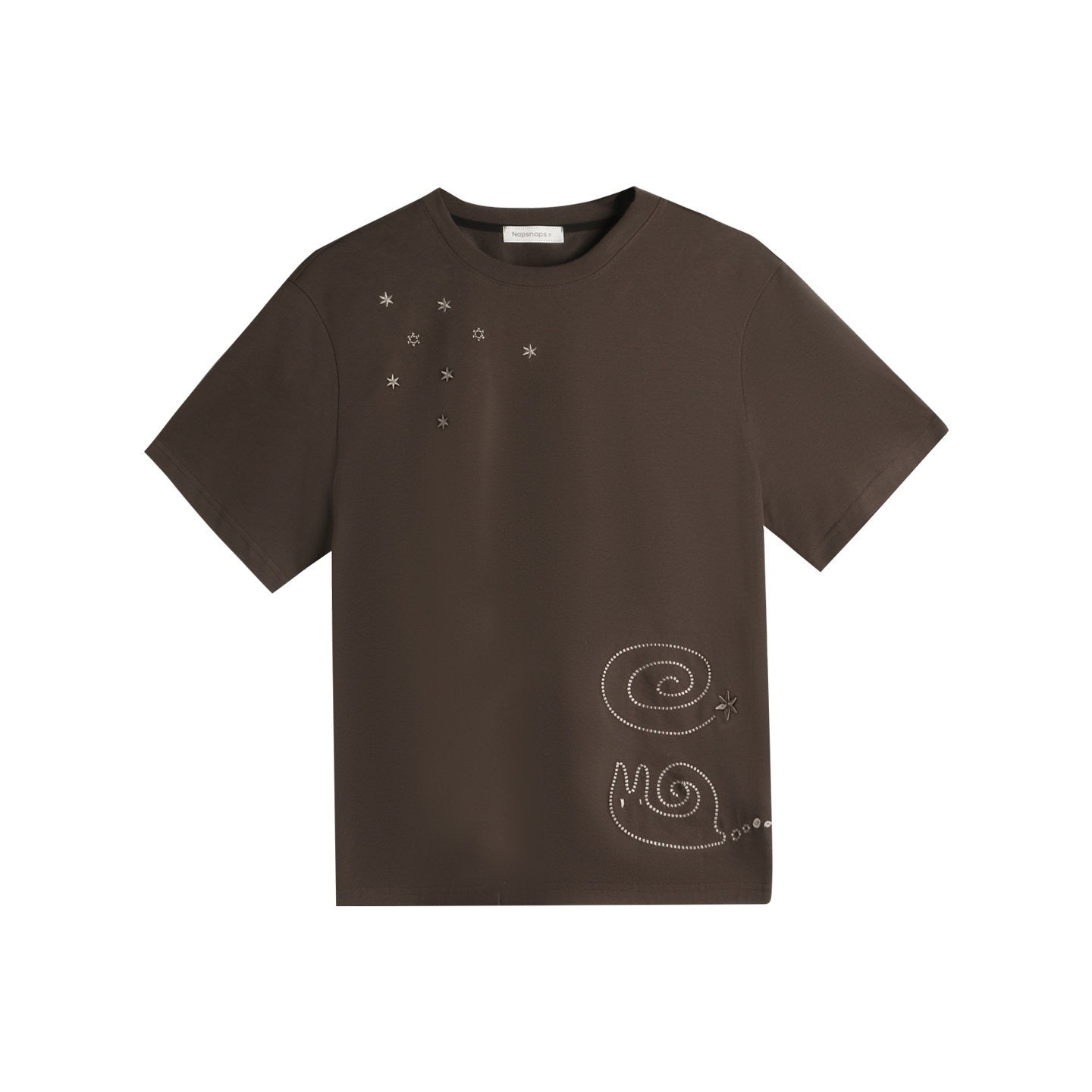 NAPSNAPS_Snail_Embroidered_Oversized_Round_Neck_Women&