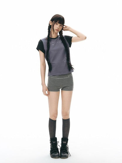 NAPSNAPS Snail Patch Contrast Embroidery Women&