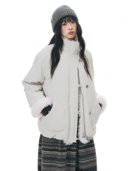 NAPSNAPS Solid Cuffed Thick Warm Foldable Women&