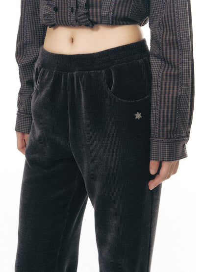 NAPSNAPS Solid Slim High Waist Pockets Metal Women&