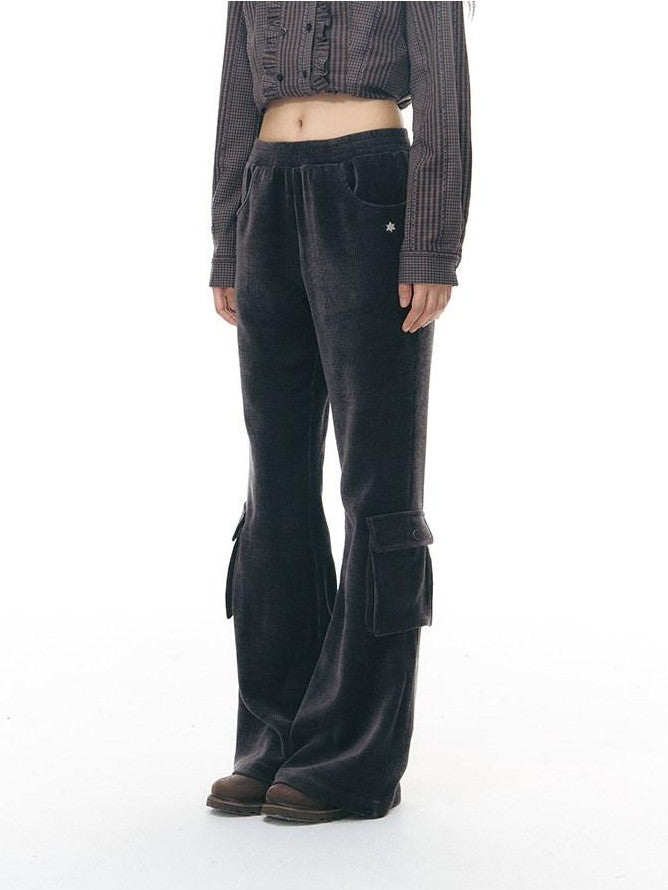 NAPSNAPS Solid Slim High Waist Pockets Metal Women&