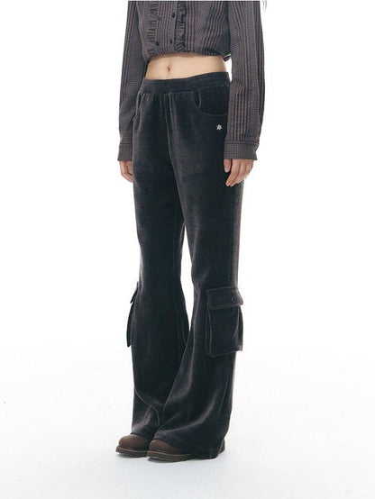 NAPSNAPS Solid Slim High Waist Pockets Metal Women&