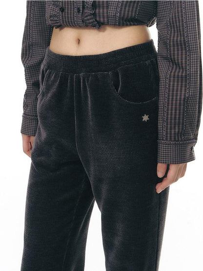 NAPSNAPS Solid Slim High Waist Pockets Metal Women&