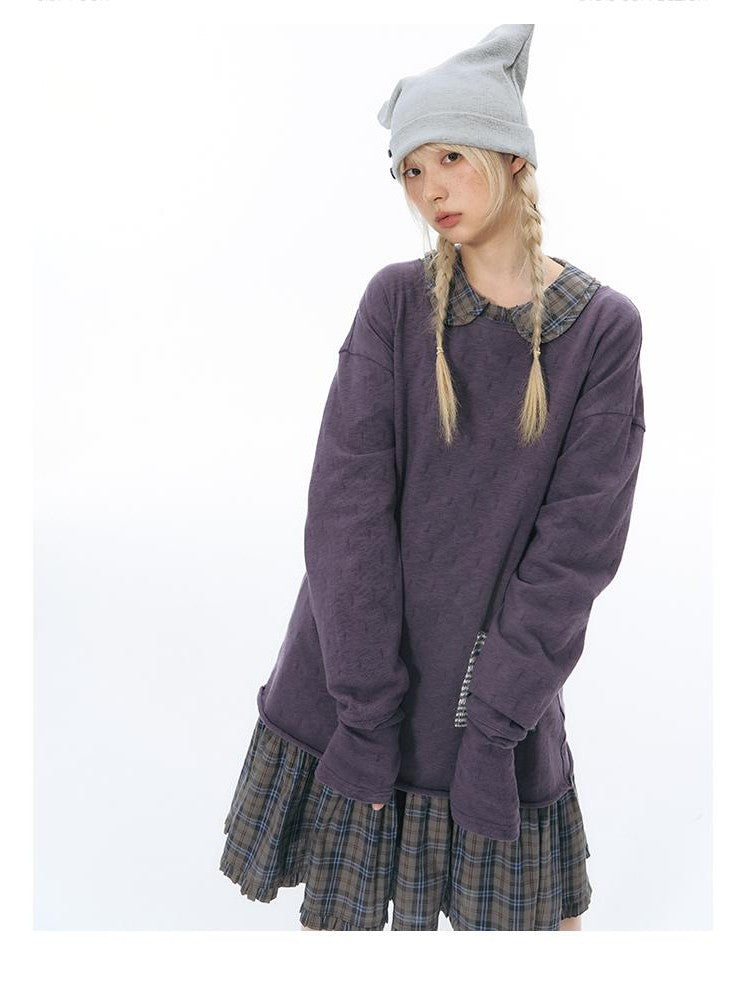 NAPSNAPS Split Cuff Drop Shoulder Knit Women&
