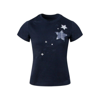 NAPSNAPS_Star_Applique_Embroidered_Slim_Fit_Women&