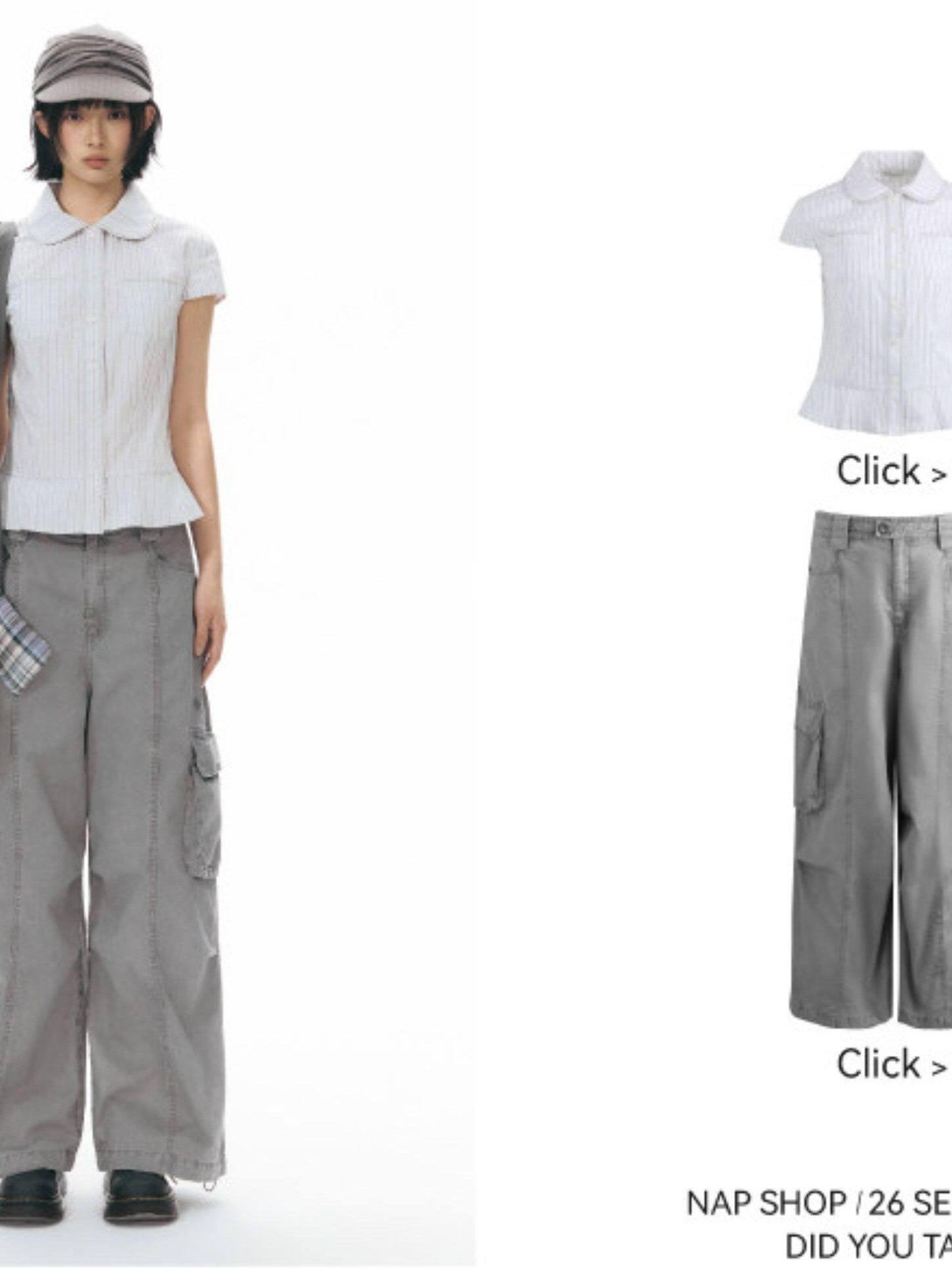 NAPSNAPS Star Grey Plaid Reversible Button Dumpling Women&