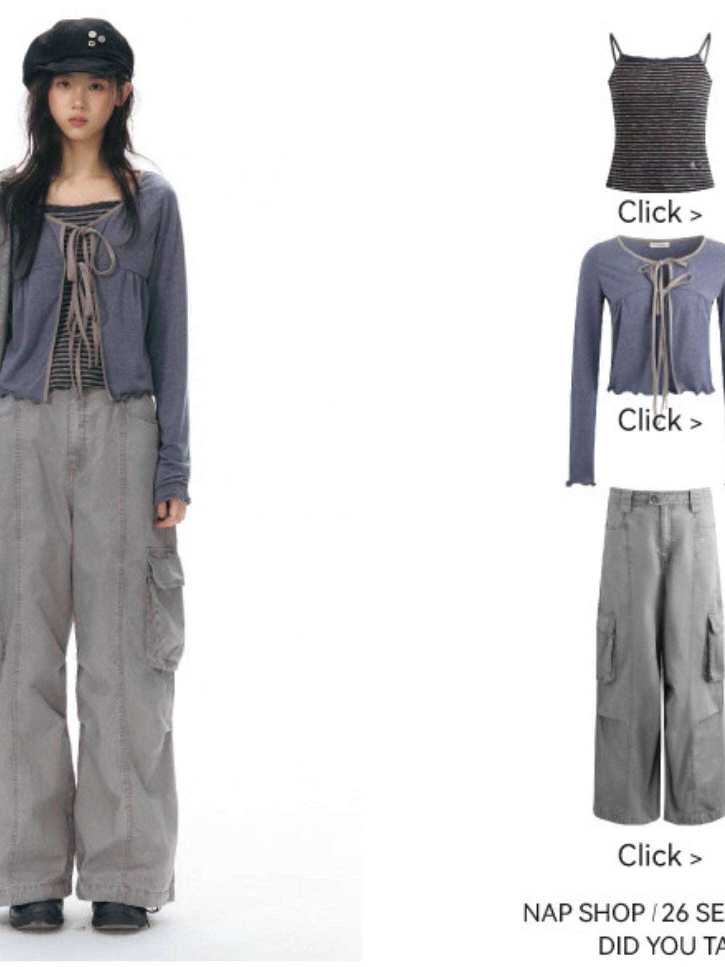 NAPSNAPS Star Grey Plaid Reversible Button Dumpling Women&