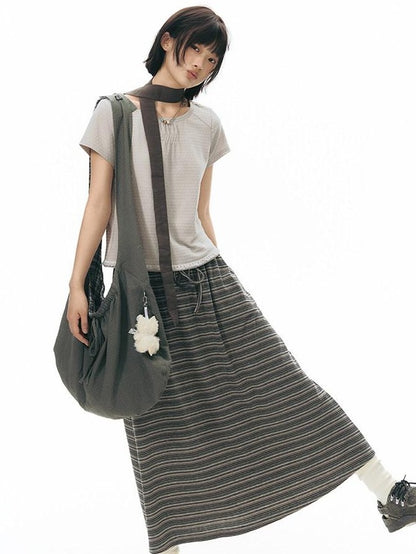 NAPSNAPS Star Grey Plaid Reversible Button Dumpling Women&