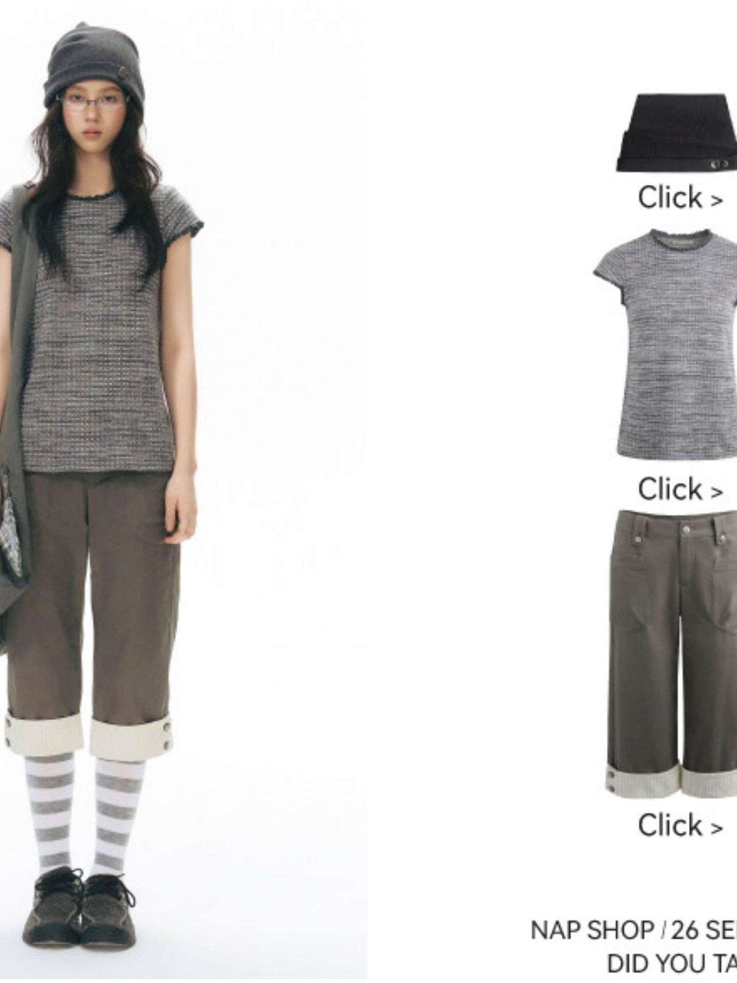 NAPSNAPS Star Grey Plaid Reversible Button Dumpling Women&