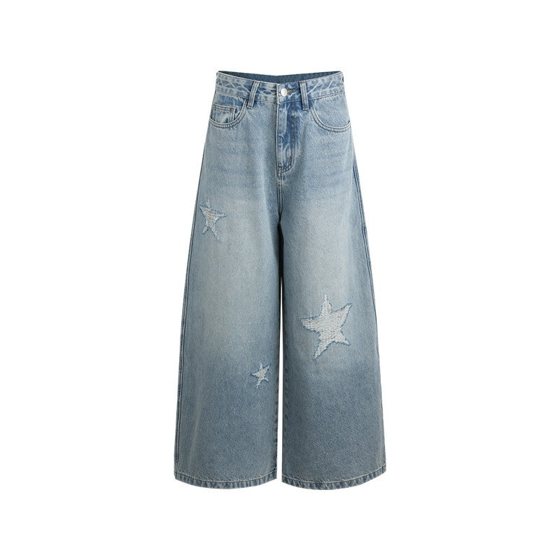 NAPSNAPS_Star_Jacquard_Distressed_Curved_Cut_Women&