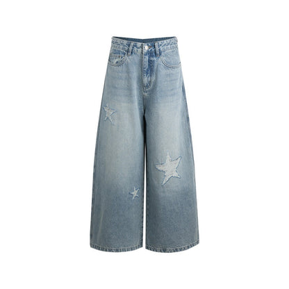 NAPSNAPS_Star_Jacquard_Distressed_Curved_Cut_Women&
