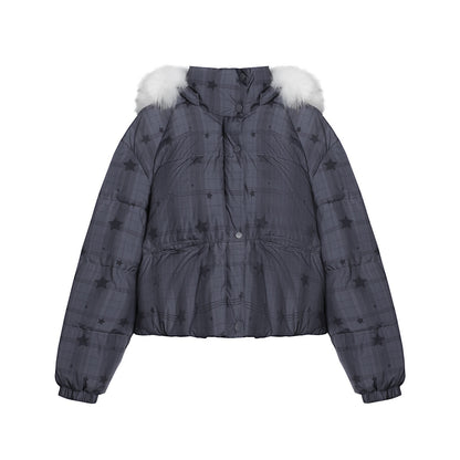 NAPSNAPS_Star_Print_Detachable_Hood_Women&