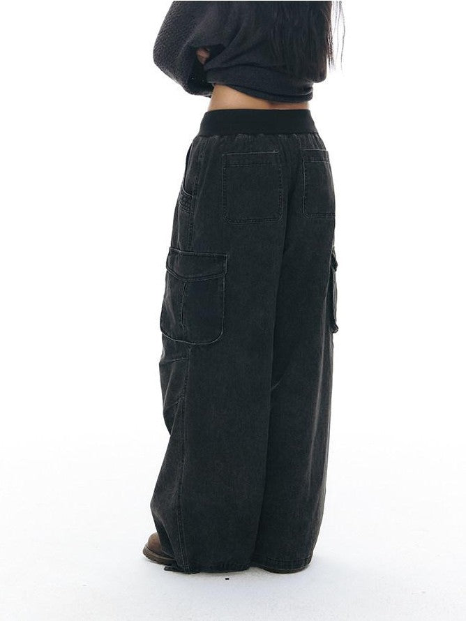 NAPSNAPS Stonewash Embroidered High Waist Women&