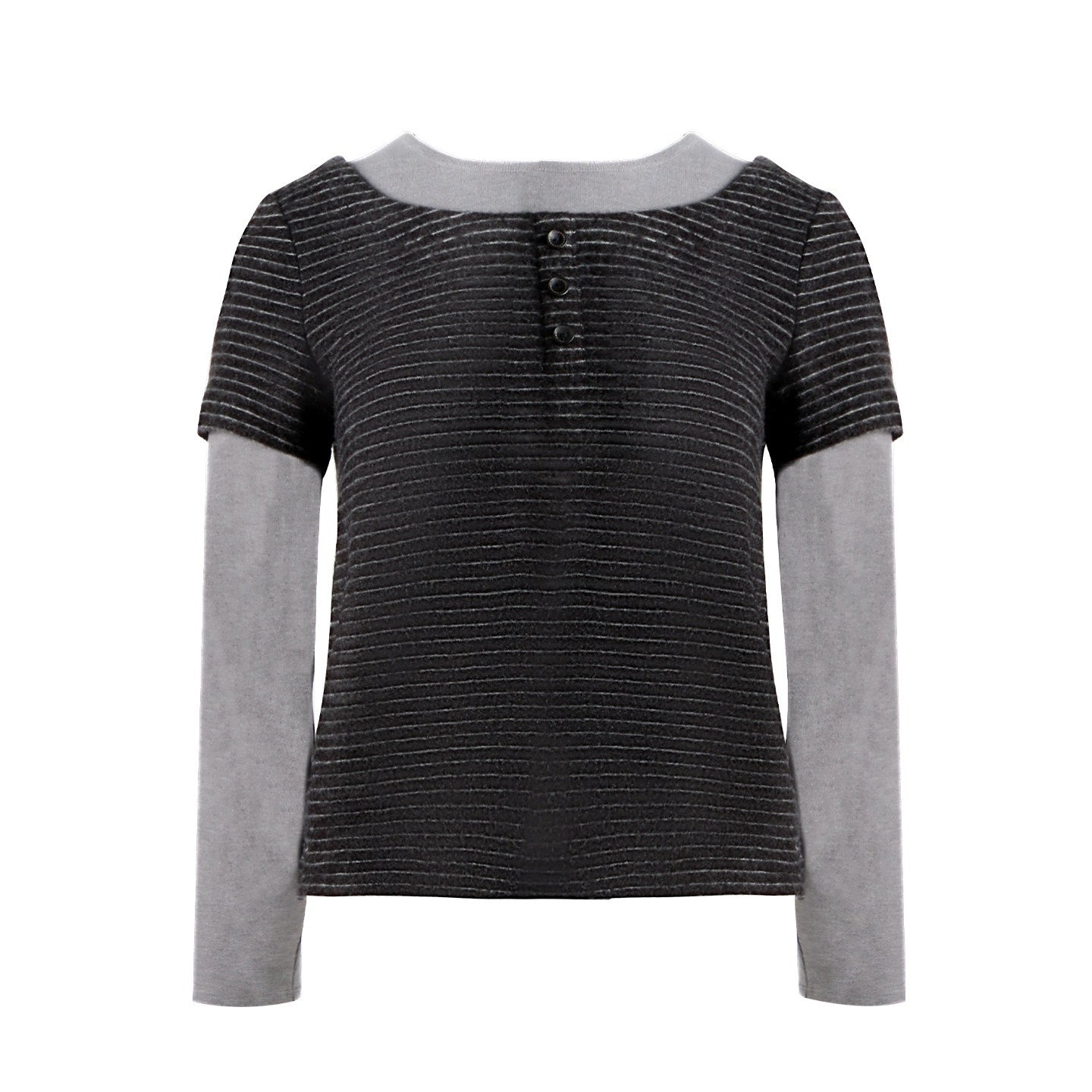 NAPSNAPS_Striped_Brushed_Faux_Two_Piece_Women&