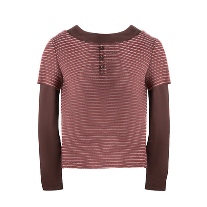 NAPSNAPS_Striped_Brushed_Faux_Two_Piece_Women&