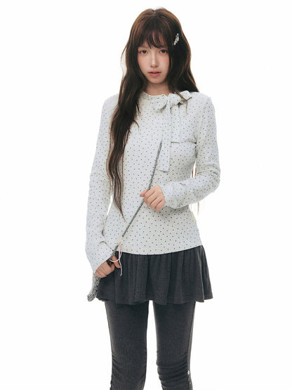 NAPSNAPS Striped Buttoned Pleated Slim Women&