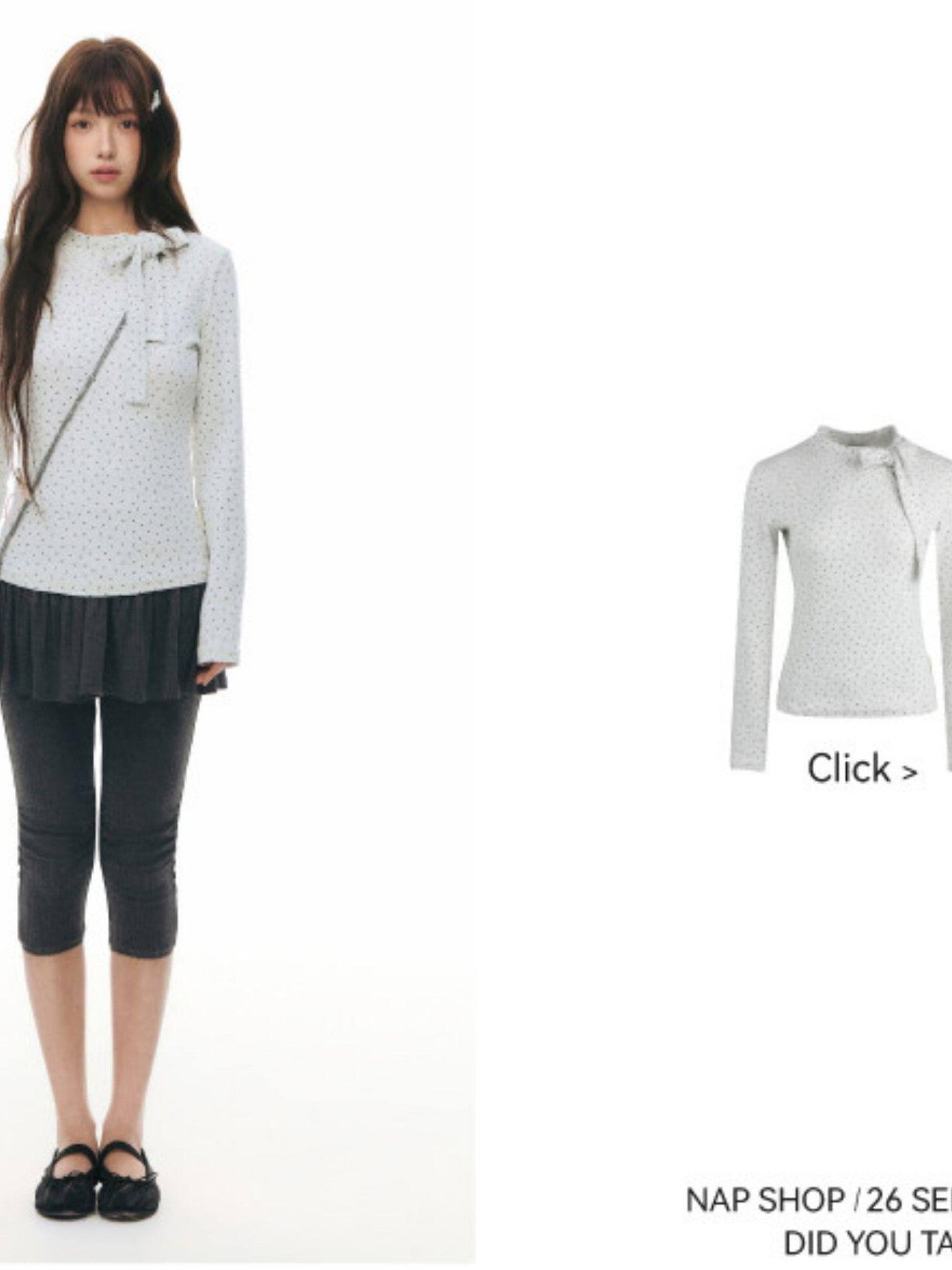 NAPSNAPS Striped Buttoned Pleated Slim Women&