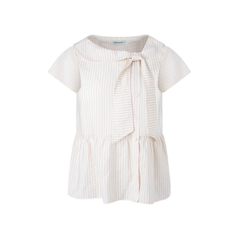 NAPSNAPS_Striped_Doll_Collar_Tie_Slanted_Placket_Women&