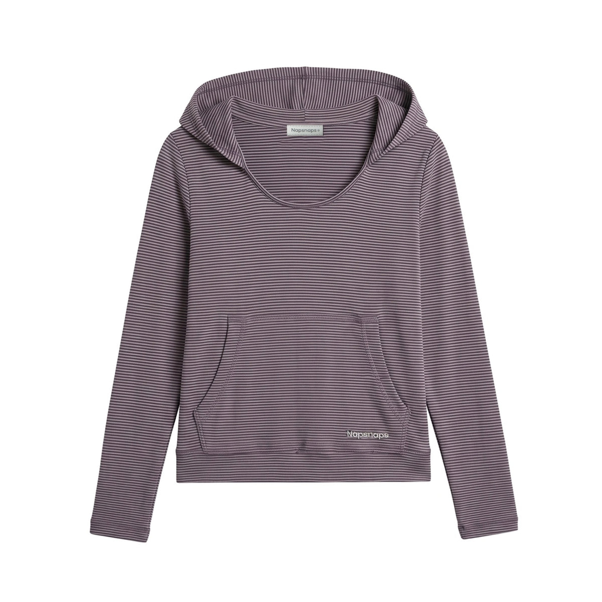 NAPSNAPS_Striped_Embroidered_Hooded_U_Neck_Knit_Women&