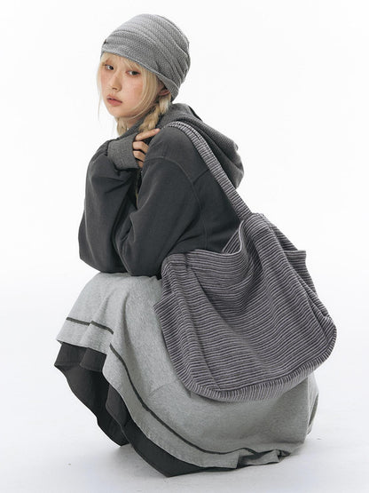 NAPSNAPS Striped Knit Single Shoulder Women&