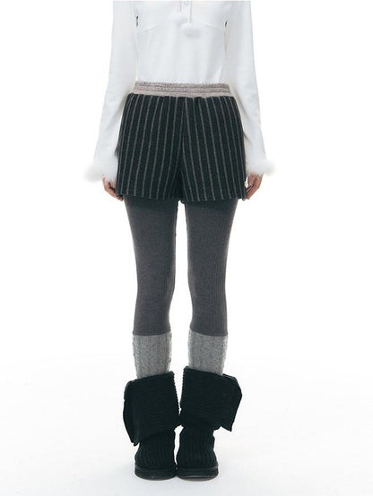 NAPSNAPS Striped Patchwork Knit Women&