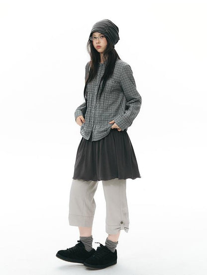 NAPSNAPS Striped Reversible Turned Hem A Line Women&
