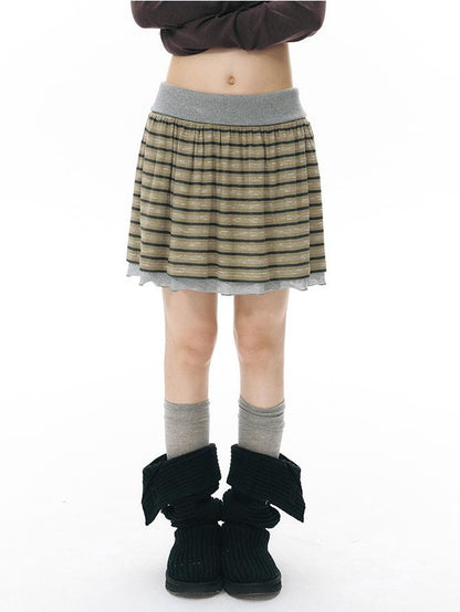 NAPSNAPS Striped Reversible Turned Hem A Line Women&