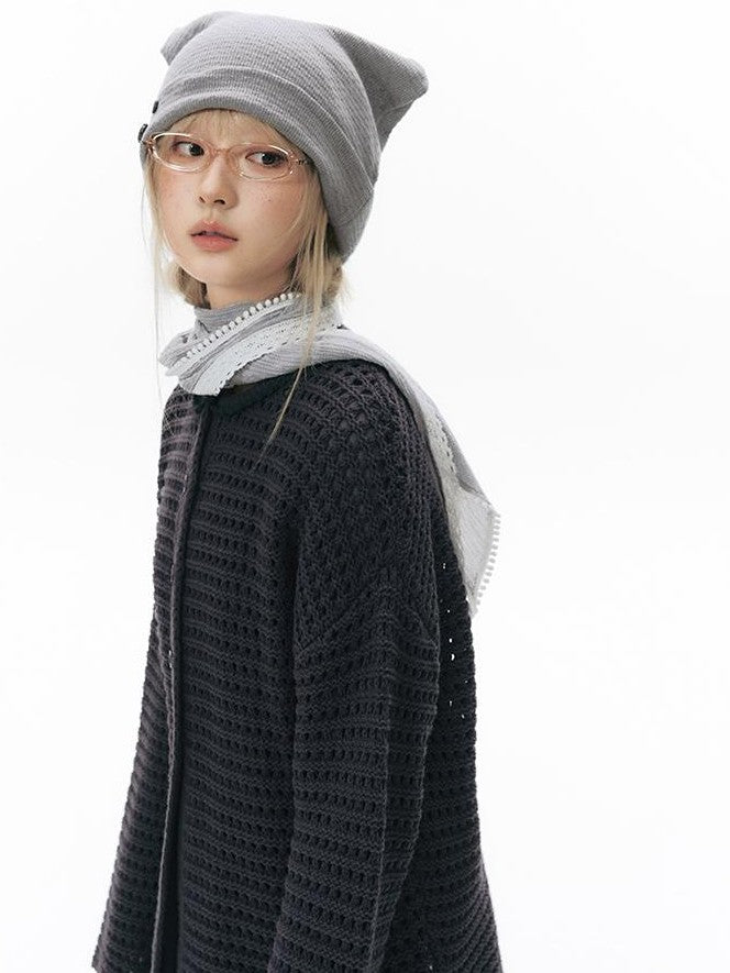 NAPSNAPS Textured Cat Ear High Top Slouchy Women&
