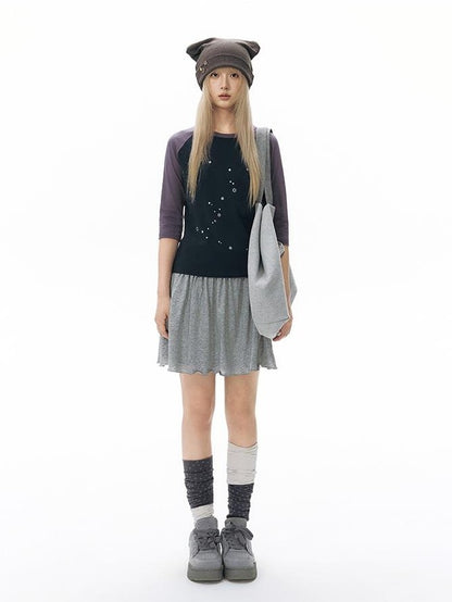 NAPSNAPS Textured Cat Ear High Top Slouchy Women&