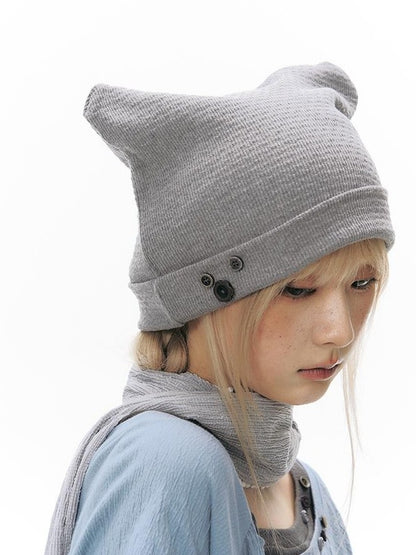 NAPSNAPS Textured Cat Ear High Top Slouchy Women&