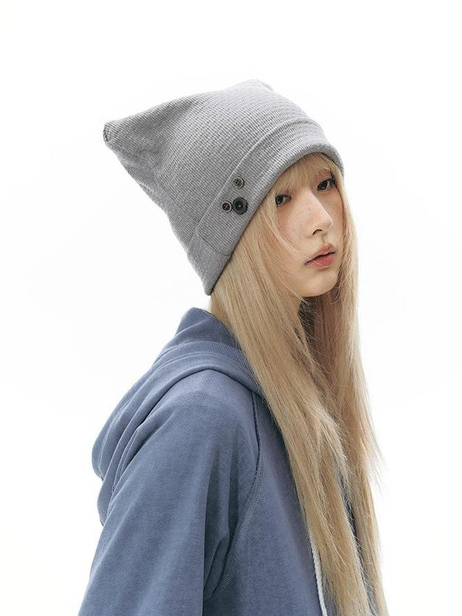 NAPSNAPS Textured Cat Ear High Top Slouchy Women&