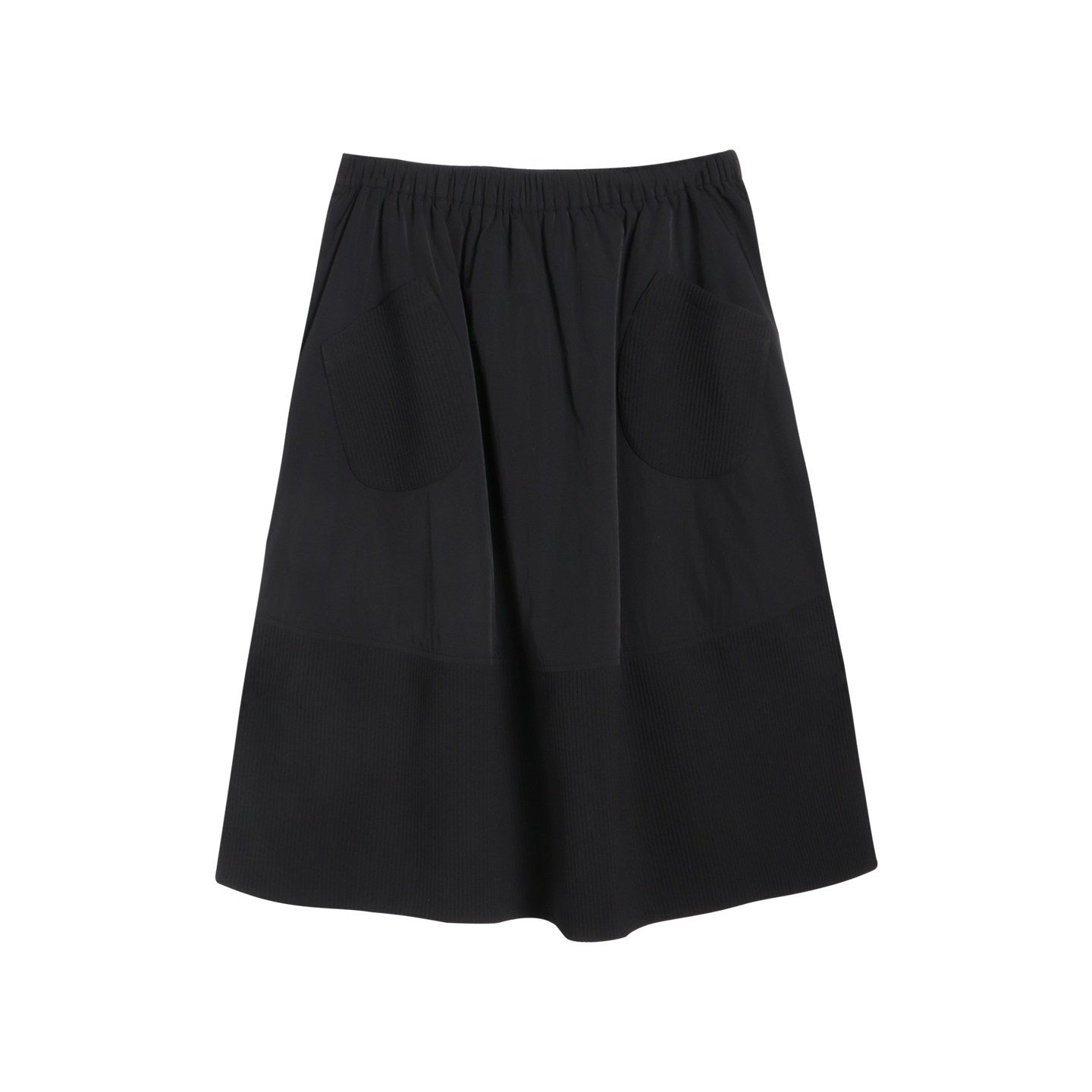 NAPSNAPS_Textured_Quilted_A_Line_Flared_Elastic_Waist_Women&