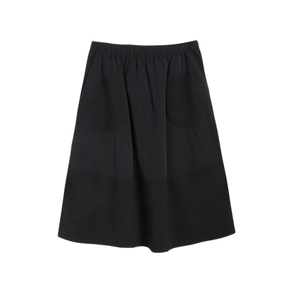 NAPSNAPS_Textured_Quilted_A_Line_Flared_Elastic_Waist_Women&